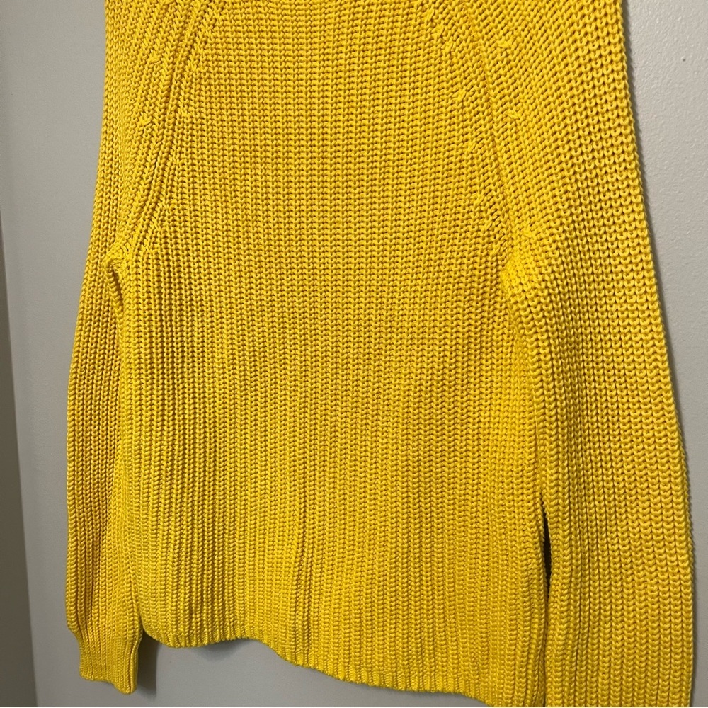 Lauren Ralph Lauren Yellow Crewneck Knit Sweater - Picture 3 of 9